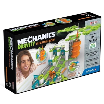 Магнитен конструктор Geomag - Mechanics, Гравитационна асансьорна верига, 207 части