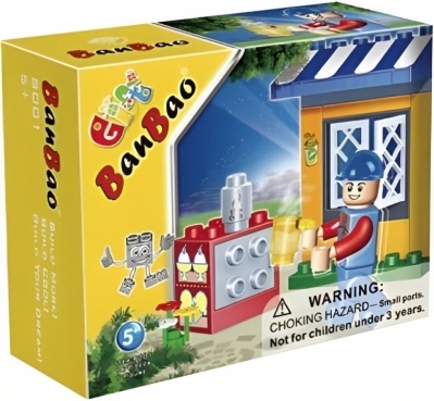 Конструктор BanBao - Магазин за сладолед, 16 части