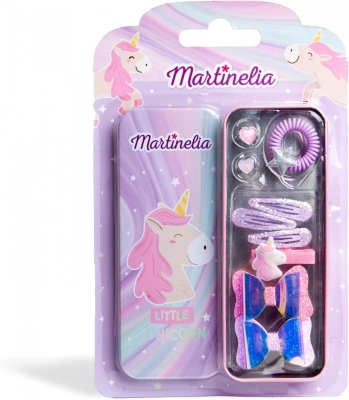 Комплект аксесоари за коса Martinelia - Little Unicorn, 10 части