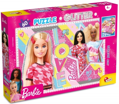 Блестящ пъзел Lisciani - Barbie, Селфи, 60 части
