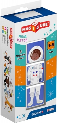 Магнитен конструктор Geomag - Magicube, Професии, 3 части