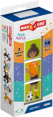 Магнитен конструктор Geomag - Magicube, Спорт, 3 части