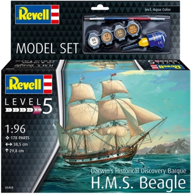 Сглобяем модел Revell - Ветроходен кораб H.M.S. Beagle, 1:96