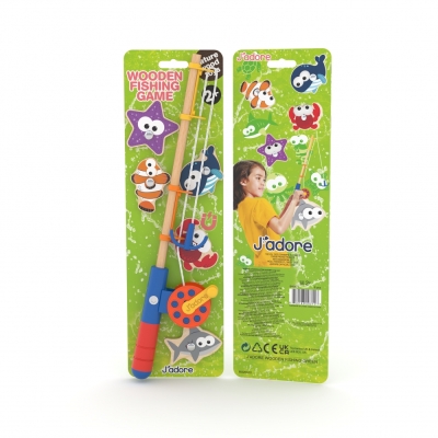 Дървен комплект J′adore - Забавен риболов, Зелен