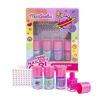 Комплект за маникюр Martinelia - Супер момиче, 5 части