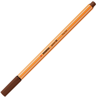 Тънкописец Stabilo - Point 88, 0.4 mm, Кафяв