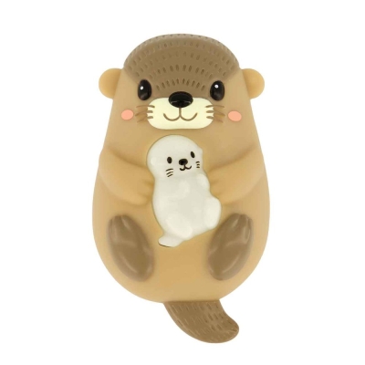 Сензорна играчка за баня Infantino - Видра, Със светлини