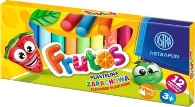 Пластилин Astra - Frutos, 12 цвята