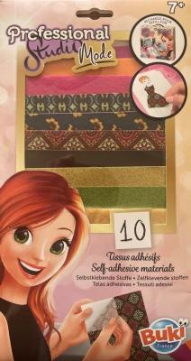 Комплект самозалепващи се материали Buki France - Професионално модно студио, Допълнение, 10 листа