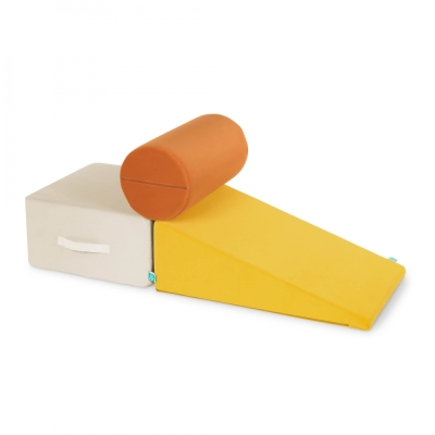 Комплект модулни форми от пяна Battat - Жълто-оранжеви, 3 части