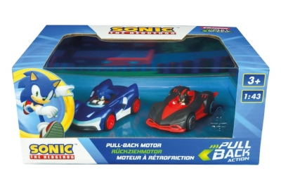 Комплект пулбек колички Carrera - Sonic, Соник срещу Шадоу, 2 броя