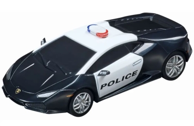 Пулбек количка Carrera - Полиция, със звук и светлина, 1 брой, асортимент