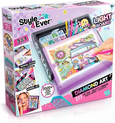 Творчески комплект 3 в 1 Canal Toys - Студио за диамантено изкуство