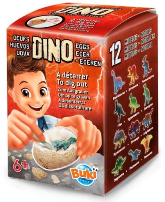 Игрален комплект Buki France - Дино яйца за разпознаване, асортимент