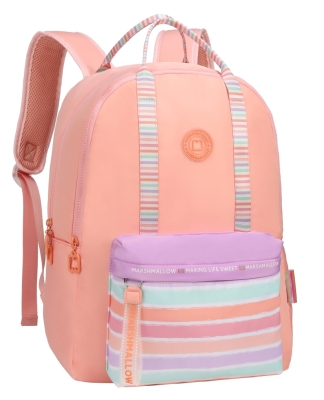 Ученическа раница Marshmallow - Stripes, Peach