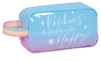 Ученически несесер Marshmallow - Rainbow, Син