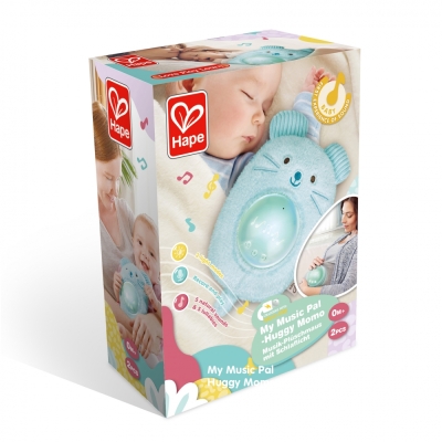 Музикална плюшена лампа за сън Hape - Мишле
