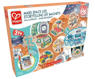 Творчески комплект Hape - Направи си сам магнити, Живот на Марс