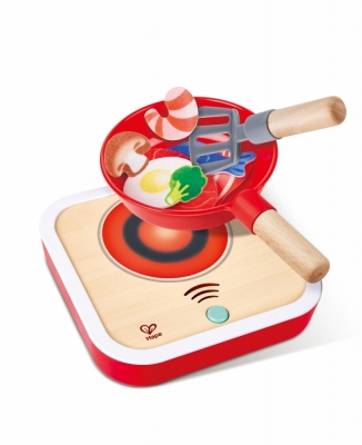 Интерактивен комплект Hape - Котлон, с аксесоари