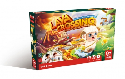Настолна игра 2 в 1 Hape - Премини лавата