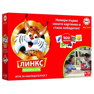 Настолна игра Educa - Линкс, 400 картинки