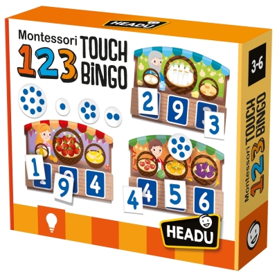 Образователна игра Headu - Montessori, Малък пазар, Игра на бинго