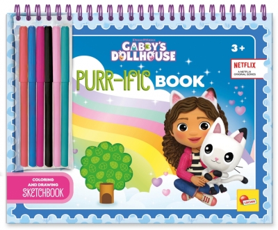 Книжка с активности Lisciani - Gabby′s Dollhouse, Purr-ific