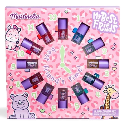 Комплект детски лакове за нокти Martinelia - Моите най-добри приятели, 12 броя