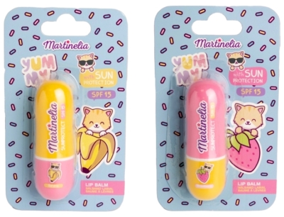 Балсам за устни Martinelia - Yummy, Със слънцезащитен фактор 15, асортимент