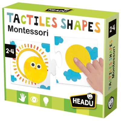 Образователна игра Headu - Тактилни форми, 19 части