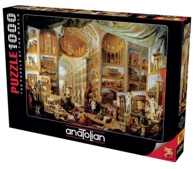 Пъзел Anatolian - Интериор на галерия с въображаеми картини, 1000 части
