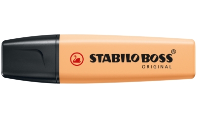 Текст маркер Stabilo - Boss Original Pastel, Бледо оранжев