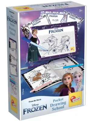 Детски комплект Lisciani - Frozen, Училище по рисуване