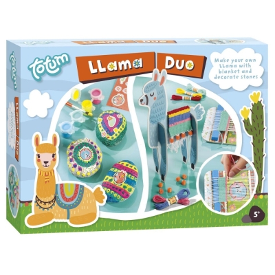 Творчески комплект 2 в 1 Totum - Направи си сам, Лама дуо