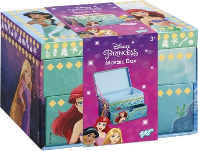 Творчески комплект Totum - Disney Princess, Декорирай сам, Кутия за бижута