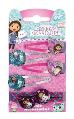 Аксесоари за коса Totum - Gabby′s Dollhouse, 6 броя