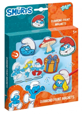 Творчески комплект Totum - Smurfs, Декорирай сам, Диамантени магнити
