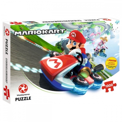 Пъзел Winning Moves - Super Mario, Fun Racer, 1000 части