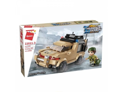 Конструктор Qman - Спасителен военен автомобил, 165 части