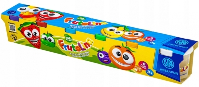 Комплект моделин в чаша Astra - Frutolina, 6 цвята