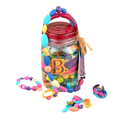 Творчески комплект Battat - Многоцветни мъниста Pop Art, 275 броя