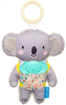 Мека бебешка дрънкалка с гризалка Taf Toys - Коала с бебе