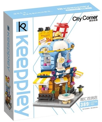 Конструктор Qman - Keeppley, Универсален моден магазин, 389 части