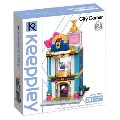 Конструктор Qman - Keeppley, Луксозен магазин, 281 части