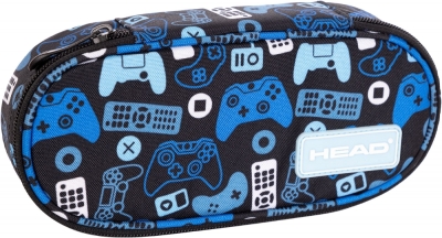 Овален ученически несесер Head - Game On