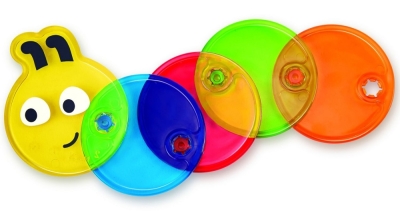 Образователна играчка Hape - Цветна гъсеница