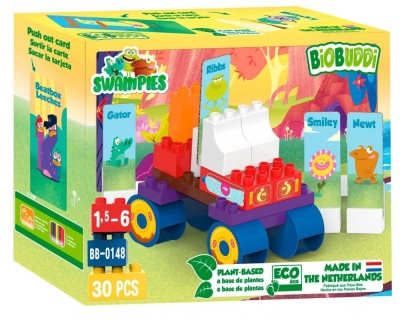 Конструктор BioBuddi - Swampies, Състезателна кола, 30 части