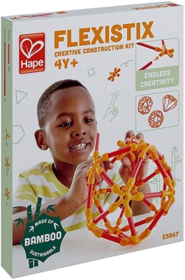 Конструктор от бамбукови пръчки Hape - Flexistix, Креативни конструкции