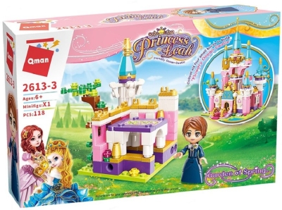 Конструктор Qman - Princess Leah, Пролетна градина, 118 части