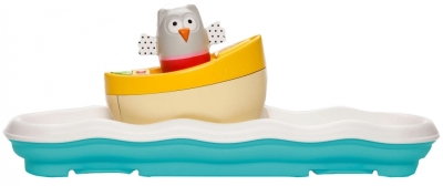 Музикална нощна лампа Taf Toys - Бухалче в лодка